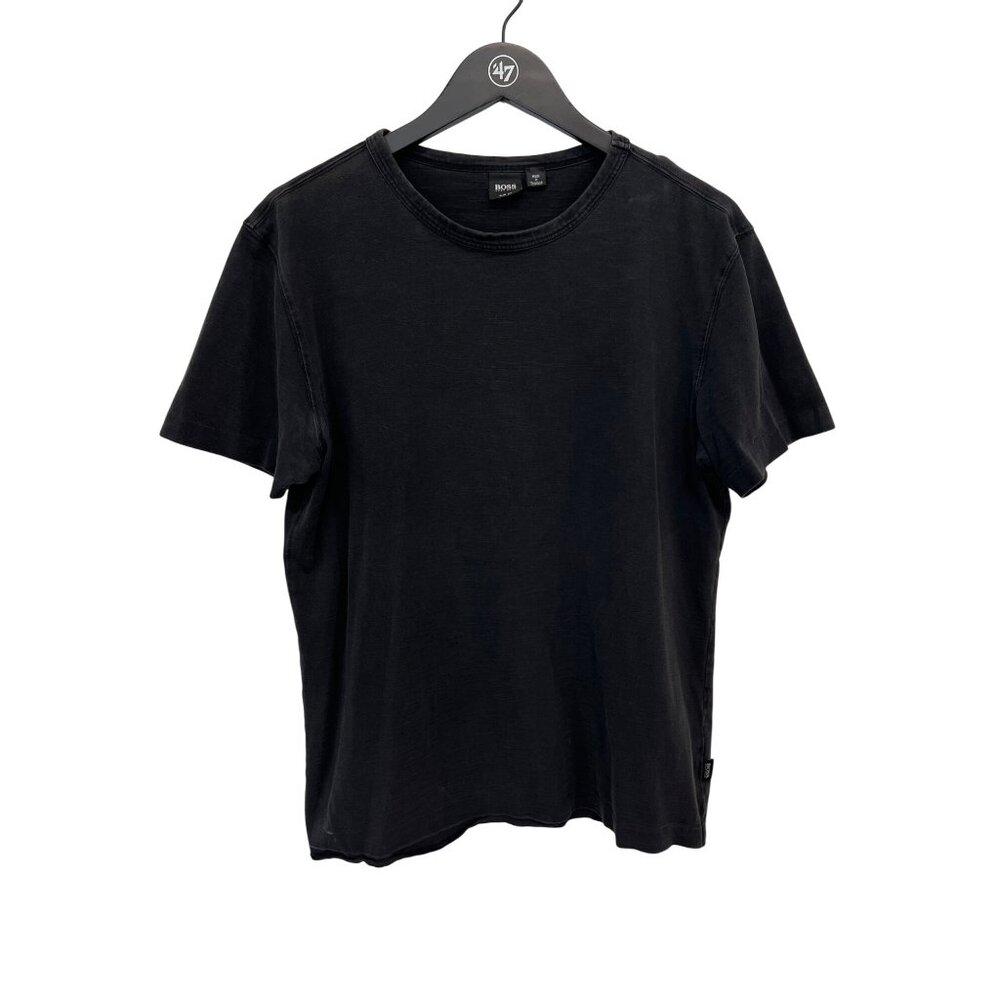 Boss Hugo Boss Slim Fit T Shirt Size Large Crewneck Short Sleeve Black Cotton